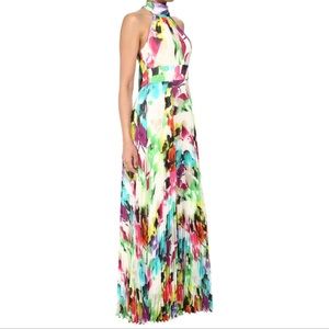 Eliza J Floral Pleated Halter